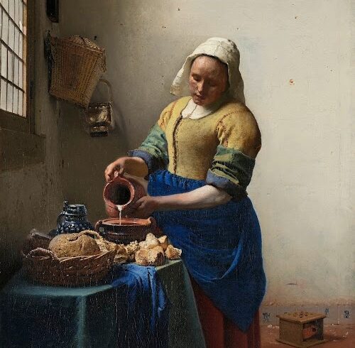 Rijksmuseum tour of the milkmaid painting